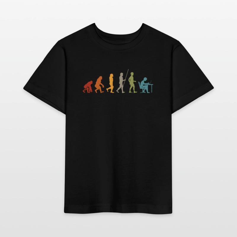 Programmierer Evolution Computer Programmieren Stanley/Stella Kinder T-Shirt MINI CREATOR 