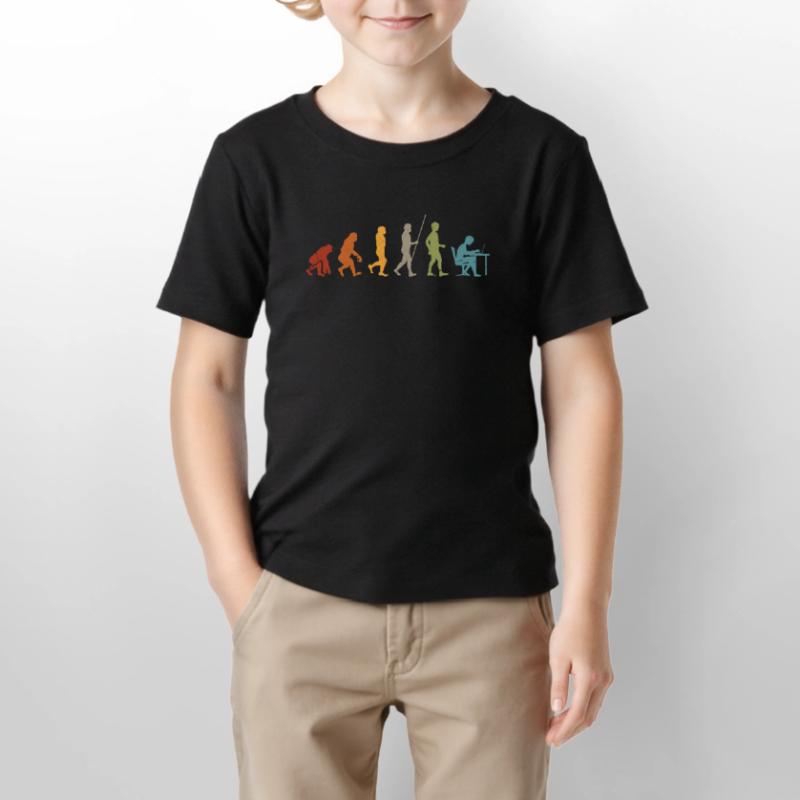 Programmierer Evolution Computer Programmieren Stanley/Stella Kinder T-Shirt MINI CREATOR 