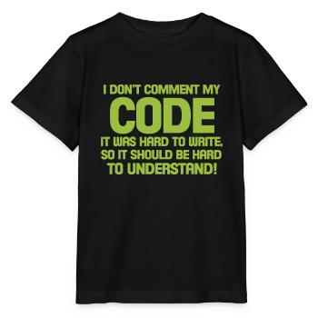 programmer - Stanley/Stella MINI CREATOR Kids’ T-Shirt - black - Front - Mikhail (115cm)