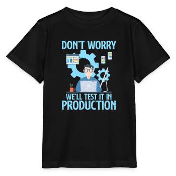 programmer - Stanley/Stella MINI CREATOR Kids’ T-Shirt - black - Front - Mikhail (115cm)