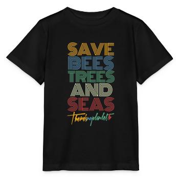 Changement climatique - T-shirt bio MINI CREATOR Stanley/Stella Enfant - noir - Devant - Mikhail (115cm)