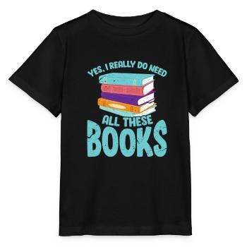 Bücher - Stanley/Stella Kinder T-Shirt MINI CREATOR  - Schwarz - Vorne - Mikhail (115cm)