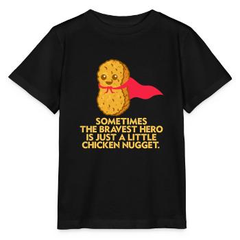 Nuggets de poulet Nugget Fast Food Gift - T-shirt bio MINI CREATOR Stanley/Stella Enfant - noir - Devant - Mikhail (115cm)