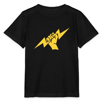 Electrician electricity electrics artisan gift - Stanley/Stella MINI CREATOR Kids’ T-Shirt - black - Front - Mikhail (115cm)