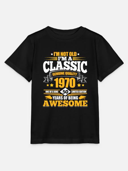 Classic 1970 - Stanley/Stella Kinder T-Shirt MINI CREATOR - Schwarz