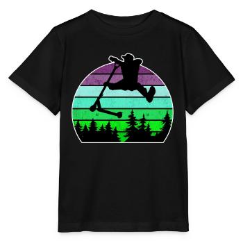 Escooter Scooter Stunt - T-shirt bio MINI CREATOR Stanley/Stella Enfant - noir - Devant - Mikhail (115cm)