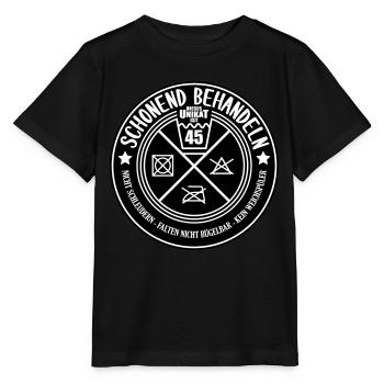 Farben änderbar Schonend Behandeln 45. Geburtstag - Stanley/Stella Kinder T-Shirt MINI CREATOR  - Schwarz - Vorne - Mikhail (115cm)