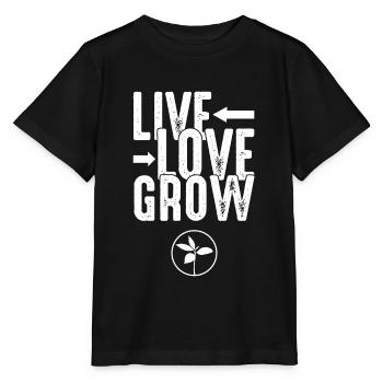 Vivre l'amour grandir grandir cadeau - T-shirt bio MINI CREATOR Stanley/Stella Enfant - noir - Devant - Mikhail (115cm)