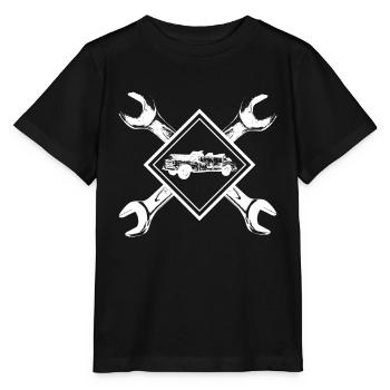 Auto Mechaniker Werkzeuge zur Reparatur Geschenk - Stanley/Stella Kinder T-Shirt MINI CREATOR  - Schwarz - Vorne - Mikhail (115cm)