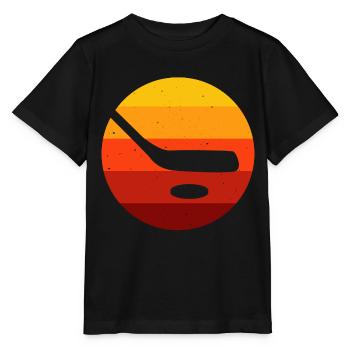 Ice Hockey Ice Hockey Retro Skates Puck Ice - Stanley/Stella MINI CREATOR Kids’ T-Shirt - black - Front - Mikhail (115cm)