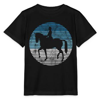 Dressage Cavalier de dressage Cheval d’équitation - T-shirt bio MINI CREATOR Stanley/Stella Enfant - noir - Devant - Mikhail (115cm)
