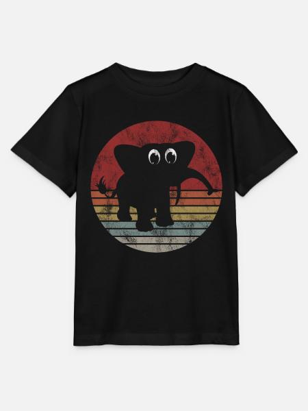 Elefanten Elefant für Kinder - Stanley/Stella Kinder T-Shirt MINI CREATOR  - Schwarz