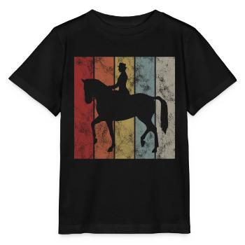 Dressage Dressage Dressage Dressage Cavalier Équitation - T-shirt bio MINI CREATOR Stanley/Stella Enfant - noir - Devant - Mikhail (115cm)
