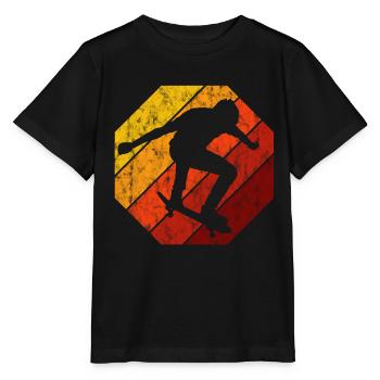 Skateboarder Skateboard Skater Skate Skateing - T-shirt bio MINI CREATOR Stanley/Stella Enfant - noir - Devant - Mikhail (115cm)