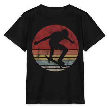 Skateboarder Skateboard Skater Skate Skateing - T-shirt bio MINI CREATOR Stanley/Stella Enfant - noir - Devant - Mikhail (115cm)
