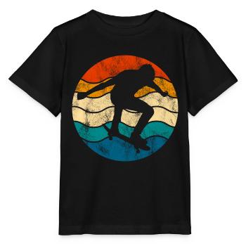 Skateboarder Skateboard Skater Skate Skateing - T-shirt bio MINI CREATOR Stanley/Stella Enfant - noir - Devant - Mikhail (115cm)