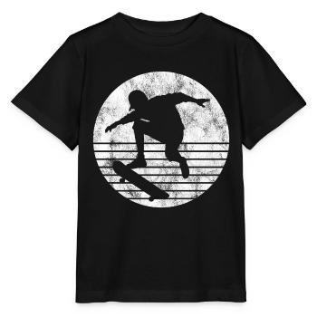 Skateboarder Skateboard Skater Skate Skateing - T-shirt bio MINI CREATOR Stanley/Stella Enfant - noir - Devant - Mikhail (115cm)