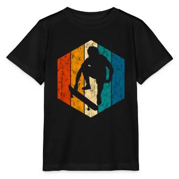 Skateboard Skateboarder Skater Skate Skateing - T-shirt bio MINI CREATOR Stanley/Stella Enfant - noir - Devant - Mikhail (115cm)