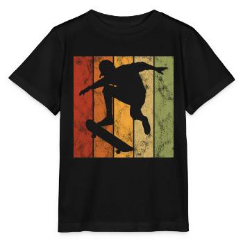 Skateboard Skateboarder Skater Skate Skateing - T-shirt bio MINI CREATOR Stanley/Stella Enfant - noir - Devant - Mikhail (115cm)