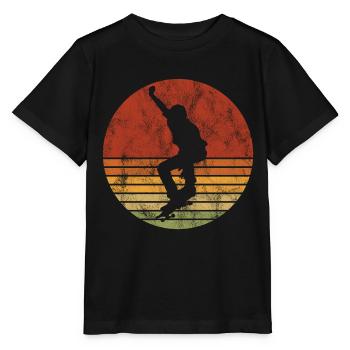 Skateboard Skateboarder Skater Skate Skateing - T-shirt bio MINI CREATOR Stanley/Stella Enfant - noir - Devant - Mikhail (115cm)