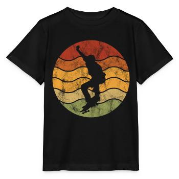 Skateboard Skateboarder Skater Skate Skateing - T-shirt bio MINI CREATOR Stanley/Stella Enfant - noir - Devant - Mikhail (115cm)