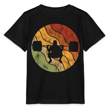 Musculation Bodybuilder GYM Fitnessstudio Retro - T-shirt bio MINI CREATOR Stanley/Stella Enfant - noir - Devant - Mikhail (115cm)