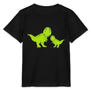 Dinos Dinosaurs - T-shirt bio MINI CREATOR Stanley/Stella Enfant - noir - Devant - Mikhail (115cm)