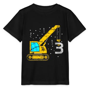 Pelle 3 Anniversaire Garçons Enfants Trois Cadeau - T-shirt bio MINI CREATOR Stanley/Stella Enfant - noir - Devant - Mikhail (115cm)