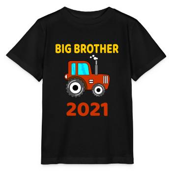 Big Brother Tractor Big Brother 2021 tractor - Stanley/Stella MINI CREATOR Kids’ T-Shirt - black - Front - Mikhail (115cm)