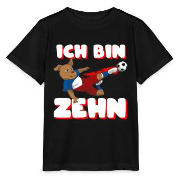 10th Birthday Boys 10 Soccer Kids Ten - Stanley/Stella MINI CREATOR Kids’ T-Shirt - black - Front - Mikhail (115cm)
