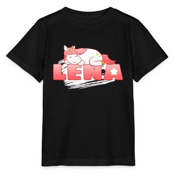 Lena Vorname Name - Stanley/Stella Kinder T-Shirt MINI CREATOR  - Schwarz - Vorne - Mikhail (115cm)