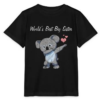 Big Sister Koala - Stanley/Stella MINI CREATOR Kids’ T-Shirt - black - Front - Mikhail (115cm)