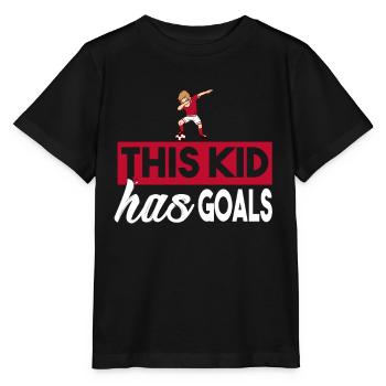 Soccer Fußball Kind Dab Dabbing Fußballer Jungen - Stanley/Stella Kinder T-Shirt MINI CREATOR  - Schwarz - Vorne - Mikhail (115cm)