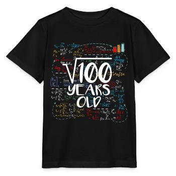 100 Jahre Alt Kinder 10.Geburtstag 10 Zehn - Stanley/Stella Kinder T-Shirt MINI CREATOR  - Schwarz - Vorne - Mikhail (115cm)