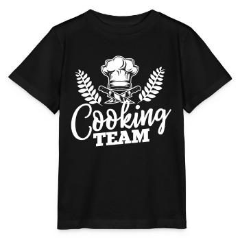 Cooking team grilling gastronomy chefs gift - Stanley/Stella MINI CREATOR Kids’ T-Shirt - black - Front - Mikhail (115cm)
