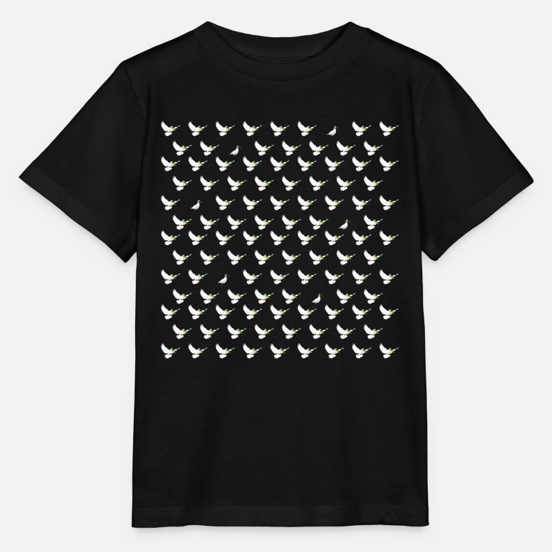 Friedenstauben - Stanley/Stella Kinder T-Shirt MINI CREATOR  - Schwarz
