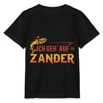 Ich geh auf Zander - Stanley/Stella Kinder T-Shirt MINI CREATOR  - Schwarz - Vorne - Mikhail (115cm)