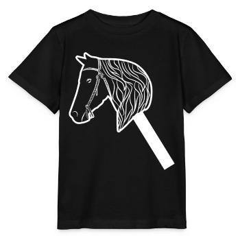 Hobby Horse Steckenpferd - Stanley/Stella Kinder T-Shirt MINI CREATOR  - Schwarz - Vorne - Mikhail (115cm)