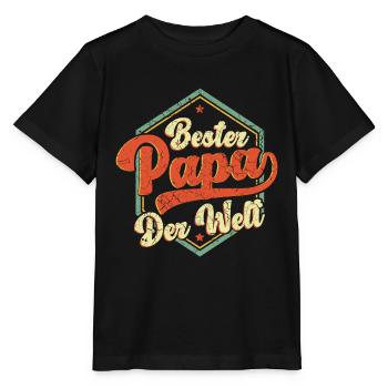 Best Dad in the World Best Dad - Stanley/Stella MINI CREATOR Kids’ T-Shirt - black - Front - Mikhail (115cm)