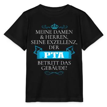 Seine Exzellenz Der PTA Betritt Das Gebäude - Stanley/Stella Kinder T-Shirt MINI CREATOR  - Schwarz - Vorne - Mikhail (115cm)