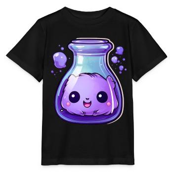 Cute Kawaii Potion - Stanley/Stella MINI CREATOR Kids’ T-Shirt - black - Front - Mikhail (115cm)