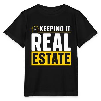Keep it real estate for real estate agents - Stanley/Stella MINI CREATOR Kids’ T-Shirt - black - Front - Mikhail (115cm)