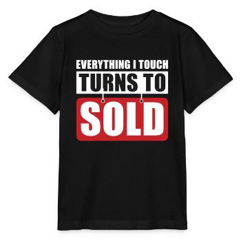 Tout ce que je touche est vendu pour les courtiers - T-shirt bio MINI CREATOR Stanley/Stella Enfant - noir - Devant - Mikhail (115cm)