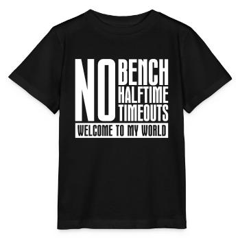 Pas de banc, pas de course de cross-country à la mi-temps - T-shirt bio MINI CREATOR Stanley/Stella Enfant - noir - Devant - Mikhail (115cm)