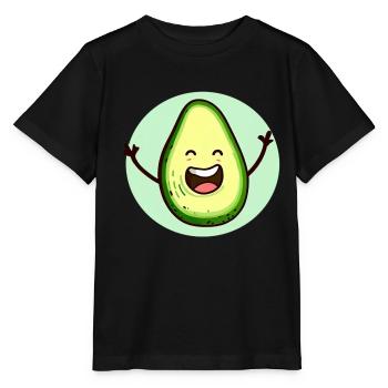 Fröhliche Avocado - Stanley/Stella Kinder T-Shirt MINI CREATOR  - Schwarz - Vorne - Mikhail (115cm)