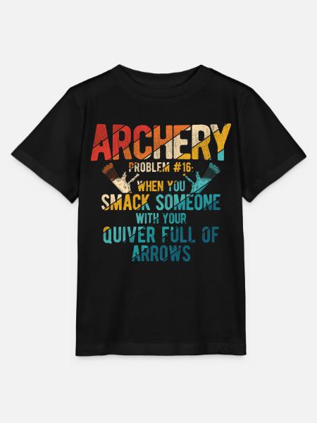 Bogenschießen Archery - Stanley/Stella Kinder T-Shirt MINI CREATOR  - Schwarz