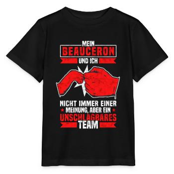 Mein Beauceron und Ich Hütehund Spruch - Stanley/Stella Kinder T-Shirt MINI CREATOR  - Schwarz - Vorne - Mikhail (115cm)