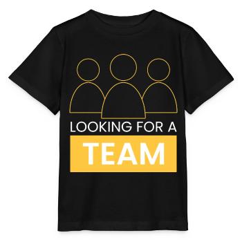 à la recherche d’une équipe - T-shirt bio MINI CREATOR Stanley/Stella Enfant - noir - Devant - Mikhail (115cm)