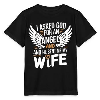 Frau Ehefrau Partnerin Familie Verheiratet - Stanley/Stella Kinder T-Shirt MINI CREATOR  - Schwarz - Vorne - Mikhail (115cm)