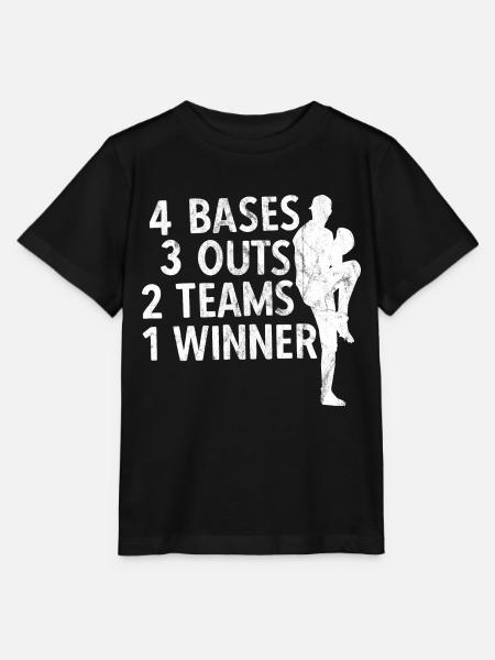 Baseball - Stanley/Stella Kinder T-Shirt MINI CREATOR  - Schwarz